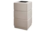 38 Gallon Waste Receptacle - 3 Tier Beige
