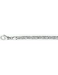 4mm White Gold Bizantina (Byzantine) Chain 20"