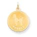 poodle41 - 14k Poodle Disc Charm Measures 263x193mm