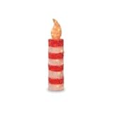 Pre-Lit Outdoor Christmas Decorations-Red and White Candle
