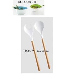 ASA Selection Salatbesteck Porzellan M.Holzgrifff Cucina 5214970