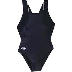 Finis Aquatuff Female Junior Solid Bladeback Swimwear - Navy