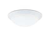 Kichler Lighting 8882WH 2-Light Flush Mount Ceiling Light, White with Satin-Etched Cased Opal Glass