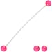 Pregnant Belly Button Ring with Pink UV ends