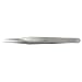 Erem M5S Stainless Steel Straight Fine Mini Point Anti Magnetic Tweezer, 3.25" Overall Length