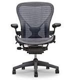 Aeron Blue-Black Fully Loaded Tux-Edition Chair By Herman Miller