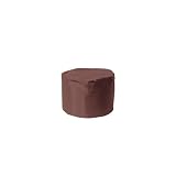 Just Relax 20-Inch Round Ottoman, Brown