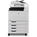HP Color LaserJet CM6040f MFP - Multifunction ( fax / copier / printer / scanner ) - color - laser - copying (up to): 40 ppm (mono) / 40 ppm (color) - printing (up to): 40 ppm (mono) / 40 ppm (color) - 2100 sheets - 33.6 Kbps - Hi-Speed USB, 1000 Base-T, USB host
