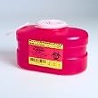 B-D Multi-Use One-Piece Sharps Containers 3.3 Quart Regular Funnel Vented Cap - Quantity 2