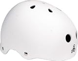 Triple 8 Brainsaver Rubber White Large Skateboard Helmet with Sweatsaver Liner