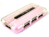 PINK 4 PORT PASSIVE HUB USB2
