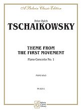 First Movement, Piano Concerto No. 1, Theme from the Sheet