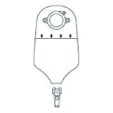SUR-FIT Natura Standard Urostomy Pouch - Flange Size: 1 1/4" - Color Transparent - Box of 10
