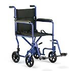 19 lb. Invacare Lightweight Aluminum Transport Wheelchair