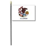 Illinois Miniature Flag