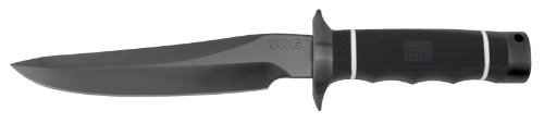 SOG Specialty Knives & Tools SRB01-L Recon Bowie 2.0 6.8-Inch Straight Fixed Blade Knife with Kraton Handle, Black TiNi SOG Specialty Knives & Tools SRB01-L Recon Bowie 2.0 6.8-Inch Straight Fixed Blade Knife with Kraton Handle, Black TiNi Hunting Knives