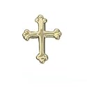 Pince &agrave; cravate 10x8mm en or jaune 375/1000 ancre simple