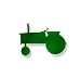 Tractor GREEN Magnet 2in.W x 2in.H x 0in.D