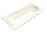 KOHLER K-1257-G-96 Mariposa 6-Foot BubbleMassage Bath, Biscuit