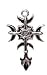 Gothic Moon Cross Power Pendant