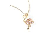 Search : Signature Pink Flamingo Pendant Necklace SILVER