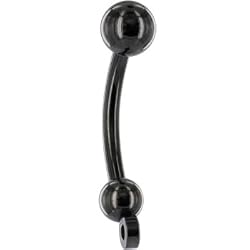 Black Titanium Anodized Add on Charm Belly Ring