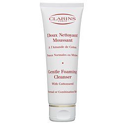 Clarins Gentle Foaming Cleanser with Cottonseed, Normal to Combination Skin, 4.4-Ounce Box