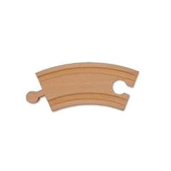 Melissa and Doug 3 1/4in Curved Train Track Set (6 Pack)