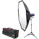 Photoflex StarFlash 650 Mercury 5' OctoDome Kit with One StarFlash 650ws Monolight, 5' OctoDome3, Connector, 8'2" LiteStand, & Large Case with Wheels
