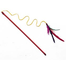 Feather Dangler Wand Cat Toy
