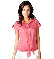 Per Una Etched Burnout Knot Front Blouse