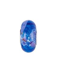Kera Silver Black Purple Murano Glass Bead