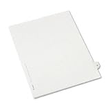 Allstate-Style Legal Side Tab Divider, Title: 29, Letter, White, 25/Pack