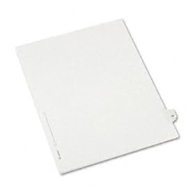 Allstate-Style Legal Side Tab Divider, Title: 29, Letter, White, 25/Pack