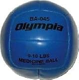 Synthetic Leather Medicine Ball Orange, 11-12 lb