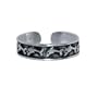 .925 Sterling Silver New Antique Finish Toe Ring