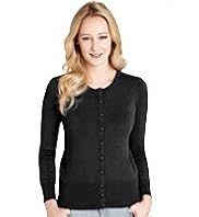 Bobble Button Plain Cardigan