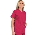 Nursing Uniform - White Swan Solid V-Neck Scrub Top (Assorted Colors)
