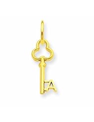 14K Gold Key Charm