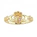 Beautiful! Yellow-gold Black Hills Gold Women's Claddagh Ring