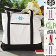 Monogrammed Weekender Tote Bag