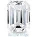 0.61 Carat - Emerald Cut Loose Diamond, VVS2 Clarity, E Color