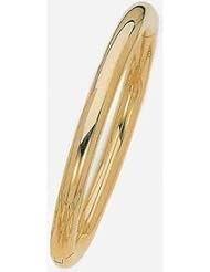 7mm 14k High Polished Bangle Bracelet