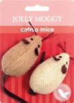 Jolly Moggy - Natural Wild Catnip Mice Cat/Kitten Toy - 2 Pack