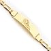 14K Philadelphia Phillies Med Pol Id Bracelet W/Figaro Link
