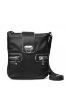 Passion Faux Leather Black Crossbody Shoulder Handbag