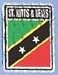 3 x 4 St. Kitts & Nevis Sticker