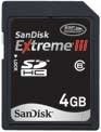 SanDisk SD Card 4GB Sandisk SDHC Class 6 20MBs Extreme HD Video