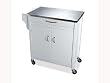Winsome Wood Kitchen Cart with Stainless-Steel Top, White