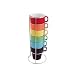 Coffee Cup Coffee Mug Tower - Set of 6 Large MultiColour